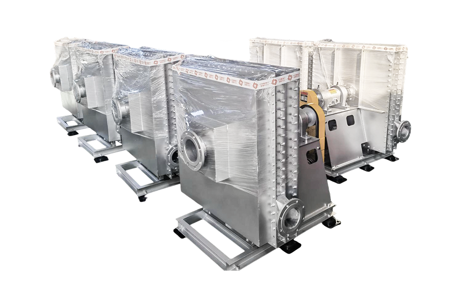 Miljøvernindustri - fast og flytende avfall roterende ovn behandlingssystem Pyrolysegassvifte