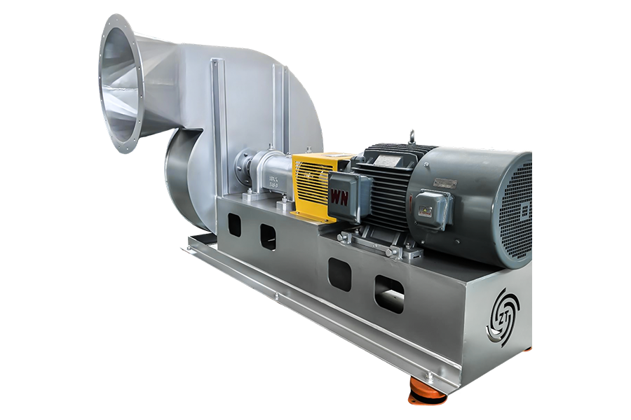 Pulvertransporterende vifte for næringsmiddelindustrien